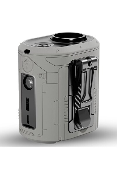 Stef's Cat Portable Fan with 5000mAh Battery, 5 Speeds, H65, Silicone, Gray