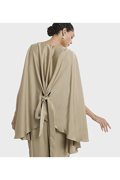 BCBG BEIGE-WOMEN-WOVEN BLOUSE