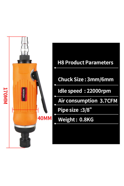 choice2 H8 HIFESON Air Die Grinder Grinding Mill Pneumatic Engraving Machine ...