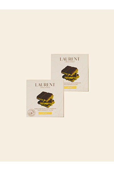 LAURENT CHOCOLATE Kadayıf Antep Fıstığı Dolgulu Bitter Tablet Çikolata 100 g ...