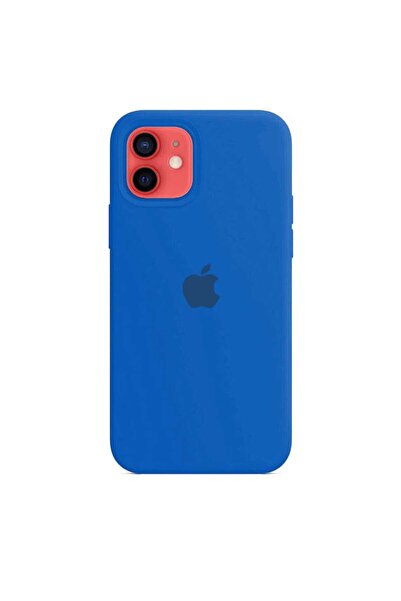 Apple Silicone Case for iPhone 12, Cobalt Blue