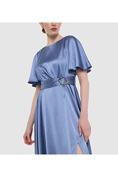 BCBG BLUE-WOMEN-WOVEN DRESS