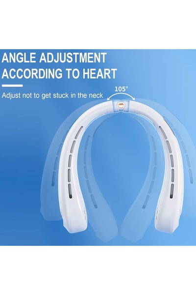 Danex Ventilator de gât Y43, flexibil din silicon, albastru