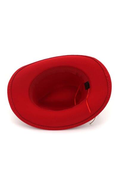 Pursehuit Women's hat, cowboy style, red, Ellabrita