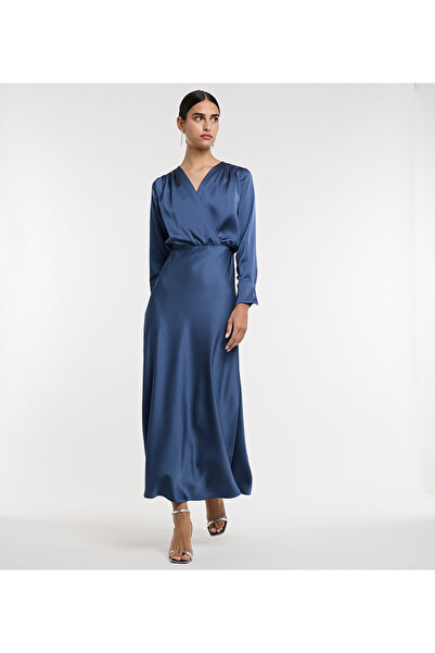 BCBG BLUE-WOMEN-WOVEN DRESS