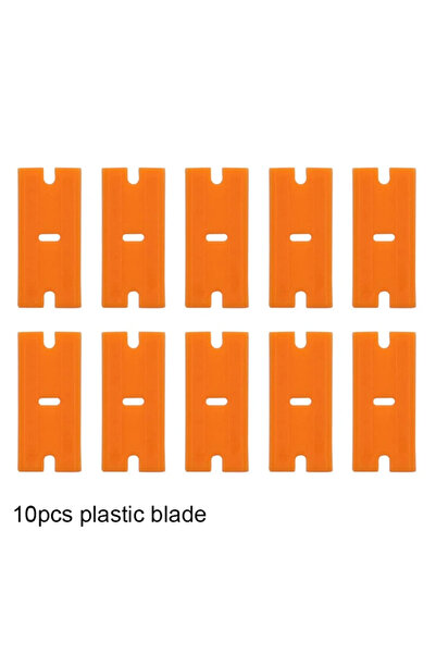Choice1 ١٠ قطع من شفرات إزالة الغراء البلاستيكية، مكشطة شفرة حلاقة للزجاج وال...