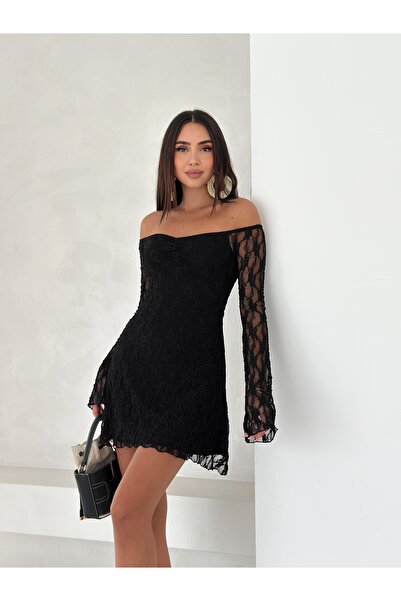 Slim'N Lift Μίνι Δαντελένιο Φόρεμα