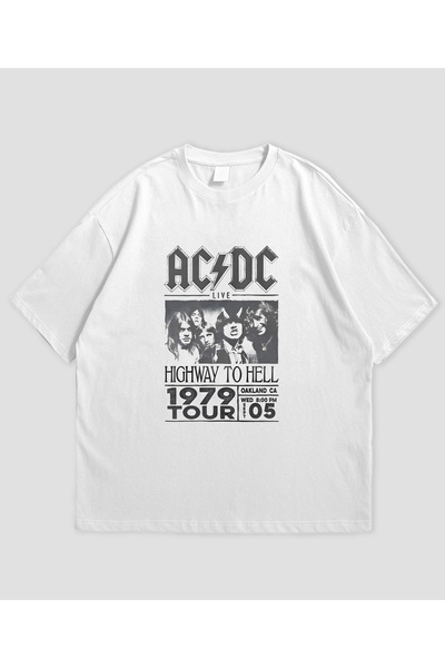 SVART WEAR Tricou unisex supradimensionat ACDC