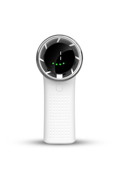 Stef's Cat Portable Fan with Battery and Digital Display, 3600mAh, H58, Silicon, White