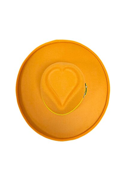 Pursehuit Women's hat, wide brim, orange, Princess