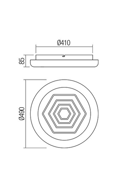 SMARTER Smarter LED ceiling light, metal and acrylic structure, 132W, 9440lm, warm/neutral/cold light