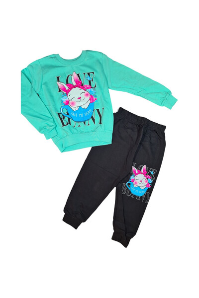 KAMİKAM Girl's 2-Strand Tracksuit Set