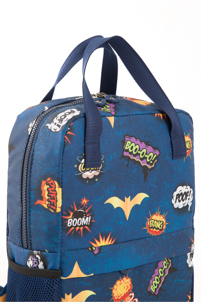 7K Lacivert Süper Kahramanlı Anaokulu Çantası