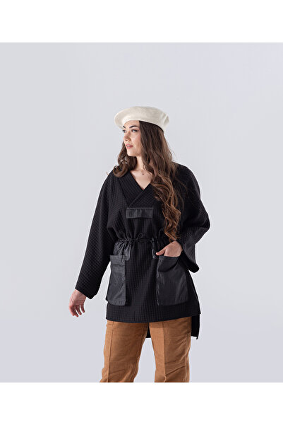 MODA Petek Kumaş Garnili Oversize Sweatshirt