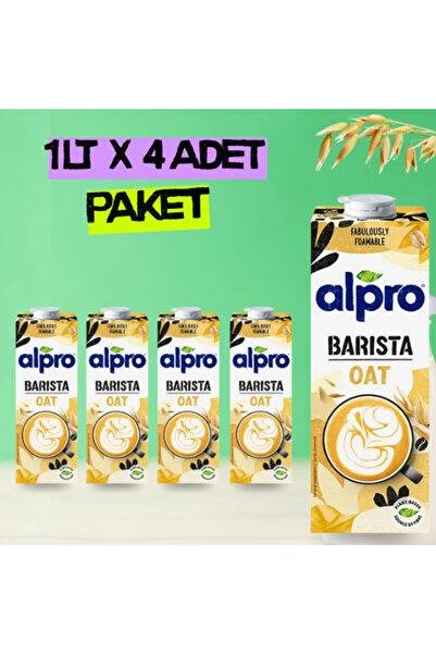 Alpro Barista Yulaf Sütü 1 lt x 4 Adet
