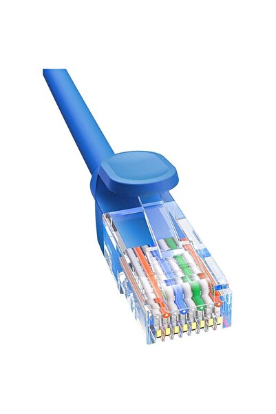 Stef's Cat Network Extension Cable Baseus, RJ45 to RJ45, Cat6, 1Gbps, Plug & Play, 50cm, Blue