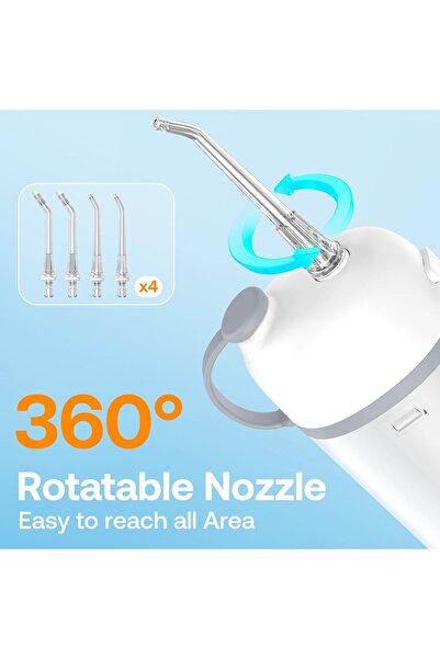 Bitvae Water Flosser Water Teeth Cleaner Picks with Telescopic Water Tank, Type-C Rechargeable