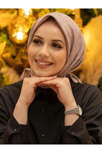 SHAGGY BUTİK Bambu Kraş Eşarp Bej