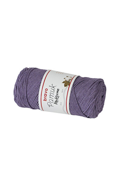 Bravo Ață de macrame din bumbac 250 gr 240 metri Koton (Cod de culoare: 503) Violet