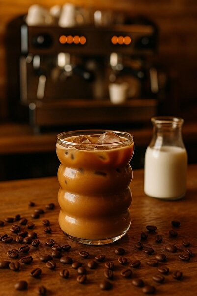 isra kristal Wavy Patterned Glass Cup – Soft Drink, Lemonade and Cold Beverage Cup