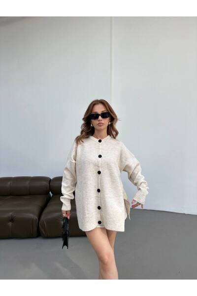 Lamierra Yumoş Knitwear Cardigan with Button Detail