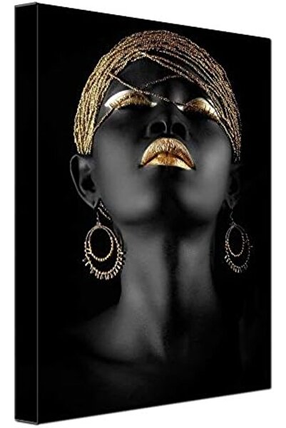 Emoda home Trove ملصق فني قماشي على شكل أقراط ذهبية من ALAYRA، مقاس 30×40 سم، مناسب للمنزل والمكتب