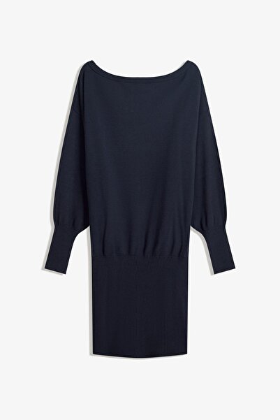 Bershka Asymmetric mini dress with ribbed hem