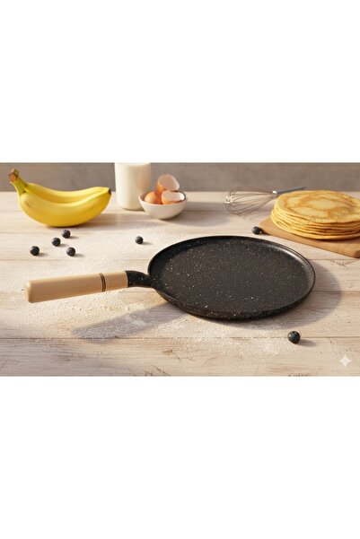 CANSUYU Kale Döküm Krep Tavası (28 cm)