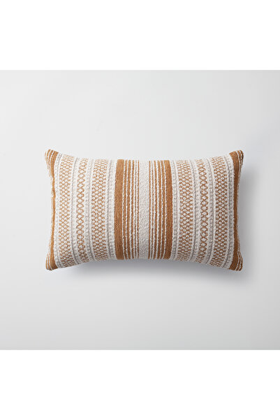 Fineroom Living "Gobi" - Linen Striped Patterned Throw Pillow 30X50Cm (Includ...