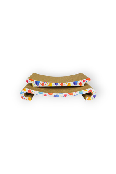 Rotipet Cardboard Cat Scratching Post 58X23X10Cm Heart Patterned