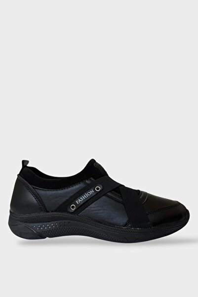 Liger Women's Orthopedic Comfort Sole Rubber Detail Casual Shoes Black