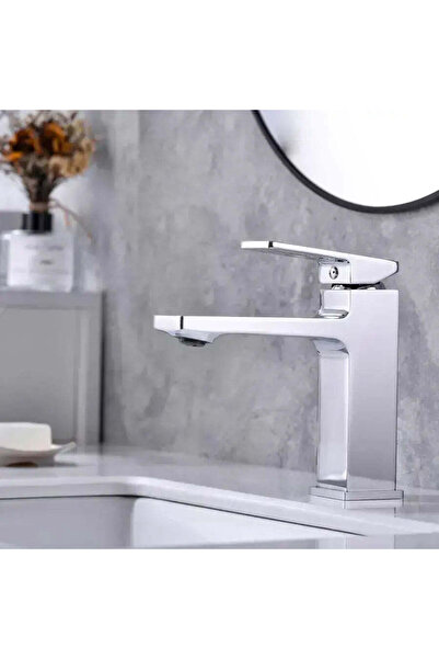 iTin Baterie Lavoar, Alamă Sanitara, Satinat, 9807