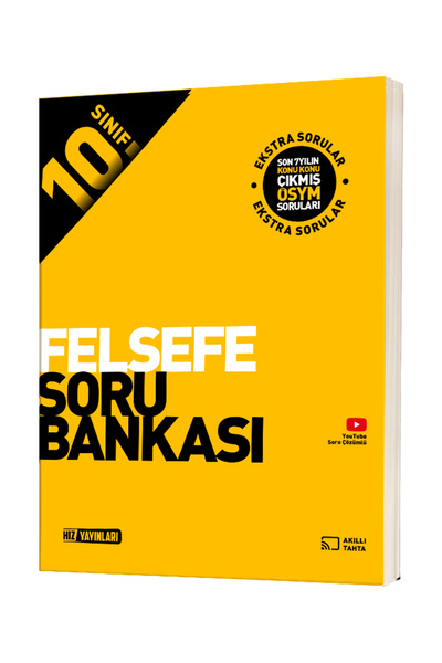 Hız Yayınları Hız 2026 10. Sınıf Felsefe Soru Bankası Güncel Müfredat