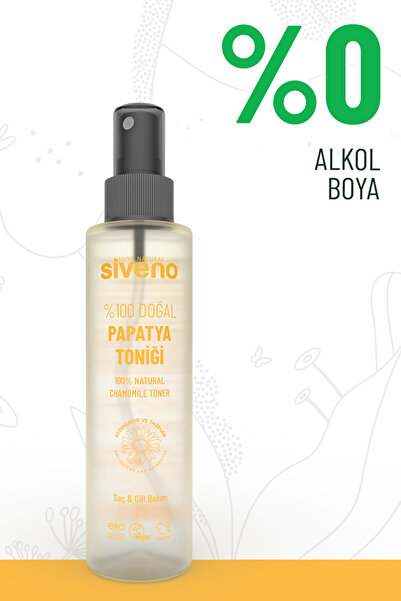 Siveno %100 Doğal Papatya Suyu Saç Aydınlatıcı Etkili Arındırıcı Rahatlatıcı Saç ve Cilt toniği 150 ml