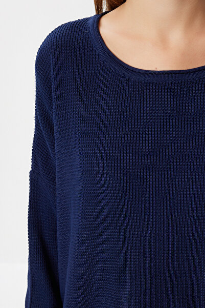 Happiness İstanbul Women's Bone Basic Knitwear Sweater Mx00270