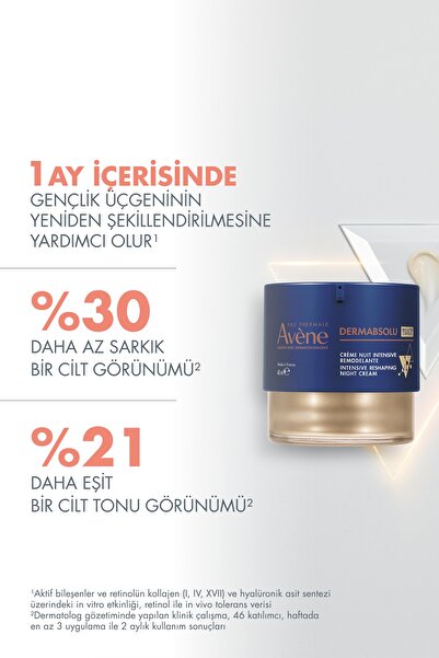 Avene DERMABSOLU Yoğun Şekillendirici Gece Kremi