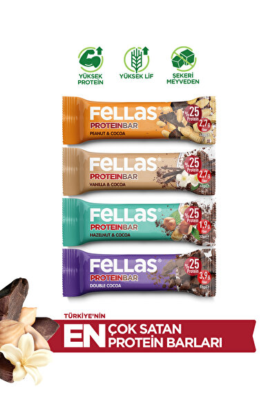 Fellas Protein Bar 4'lü Deneme Paketi 32g X4