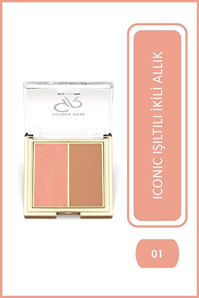 Golden Rose Iconic Blush Duo 01 Rose & Nude İkili Allık 2x3 g