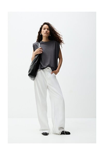 LEFTIES Γυναικείο μπλουζάκι με χοντρό επένδυση στους ώμους