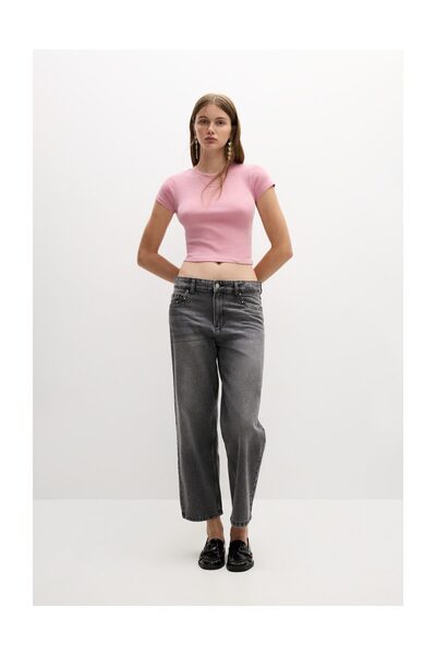 LEFTIES Női, koptatott hatású póló