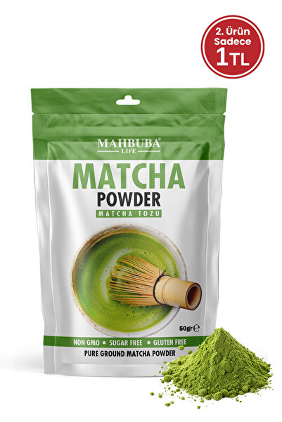 Mahbuba Saf Matcha ( Maça ) Çayı Tozu Pure Matcha Glutensiz 50gr