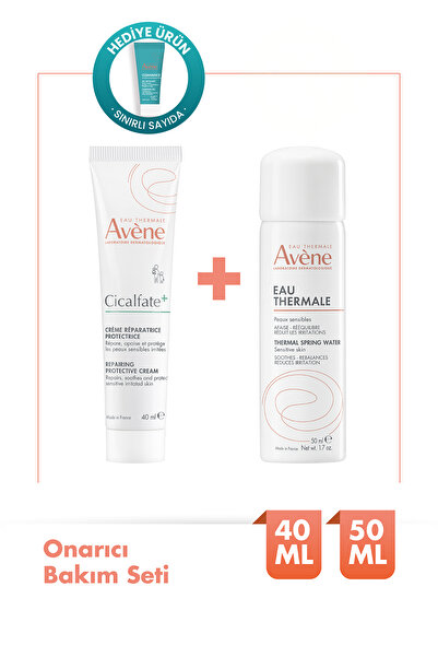 Avene Onarıcı ve Yatıştırıcı Bakım Avene Cicalfate+ Krem ve Termal Su 50ml Seti