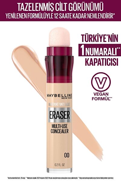 Maybelline New York Instant Anti Age Eraser Kapatıcı 00 Ivory + Sürpriz Kutu