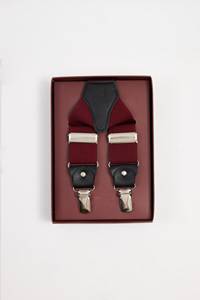 Tudors Erkek Bordo Pantolon Askısı