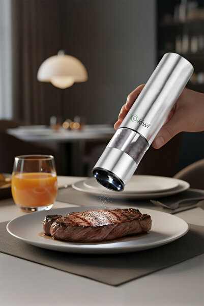 Kiwi Adjustable Salt Pepper Spice Mill Inox Kiwi Kspg-4806