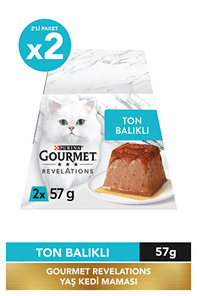 Gourmet Revelations Mousse Ton Balıklı Sosla Kaplı Lezzet Kedi Ödül Yaşmama 2...