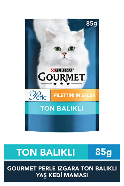 Gourmet Perle Izgara Ton Balıklı Pouch Yetişkin Kedi Yaş Maması 85 Gr(.09/202...