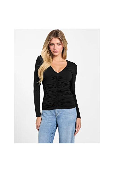 Guess Top LS cu decolteu în V AYLEEN