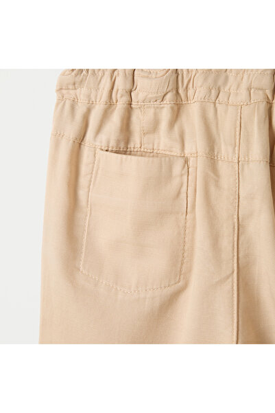 Juniors Solid Pull-On Pants with Pockets and Drawstring Closure