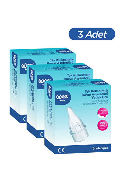 Wee Baby Burun Aspiratörü Yedek Uç Seti (10x3 30 Adet)